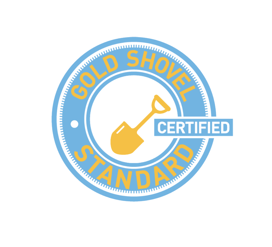 Gold-Shovel-Standard Gold Shovel Standard certification logo featuring a yellow shovel icon, emphasizing Nor-Cal Pipeline Services' commitment to quality and safety in underground utility projects.